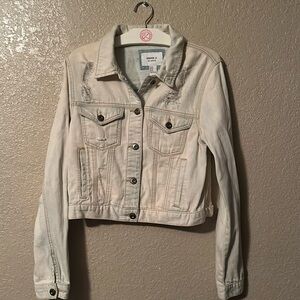 Forever 21 white wash blue Jean jacket medium